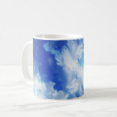 Vibrierender abstrakter Himmel Kaffeetasse (Vorderseite Links)
