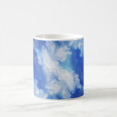 Vibrierender abstrakter Himmel Kaffeetasse (Mittel)