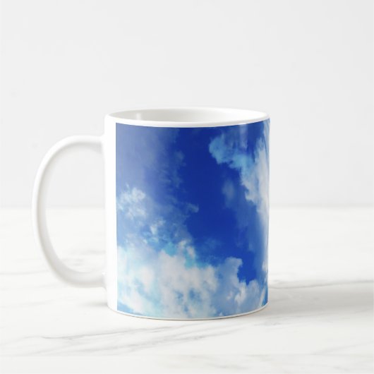 Vibrierender abstrakter Himmel Kaffeetasse (Links)