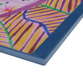 Vibrierender Aquarell-Mandalaentwurf mit Schneidebrett (Ecke)