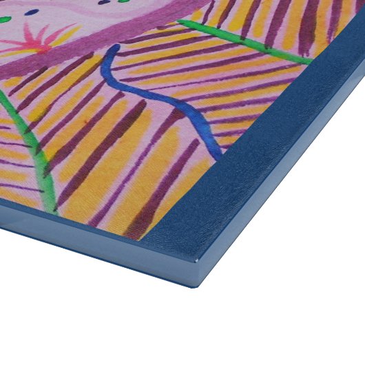 Vibrierender Aquarell-Mandalaentwurf mit Schneidebrett (Ecke)