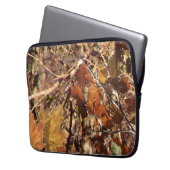 Vibrierender Fall-Waldnatur-Tarnungs-Dekor Laptopschutzhülle (Vorderseite Links)