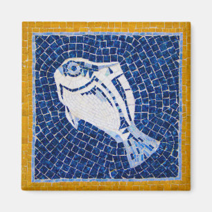 Vibrierender Fisch-Mosaik-Magnet Magnet