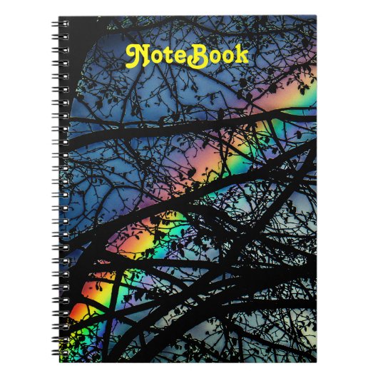 Vibrierender Frühlings-Baum des Regenbogen-| Notizblock (Vorderseite)