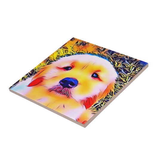 Vibrierender golden fliese (Seite)