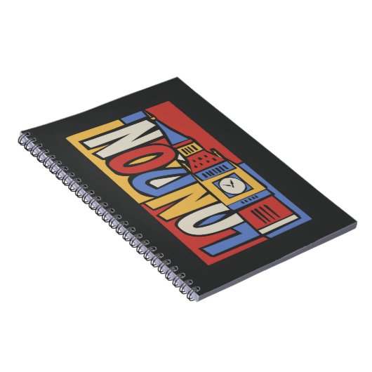 Vibrierender Handrawn Entwurf Londons, England | Notizblock (Rechte Seite)