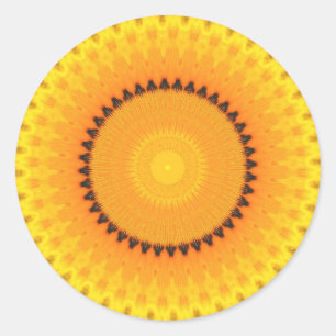 Vibrierender Kaleidoskop-Aufkleber Runder Aufkleber