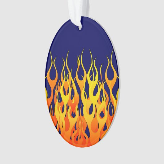 Vibrierender Klassiker, der Flammen auf Ornament (Vorderseite)