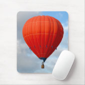 Vibrierender orange Heißluft-Ballon Mousepad (Mit Mouse)