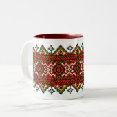 Vibrierender Pop der Tassen-5 Zweifarbige Tasse (Vorderseite Links)