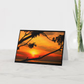 Vibrierender Sonnenuntergang, der an Sie denkt Karte (Vorderseite)