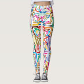 Vibrierender verflochtener keltischer leggings (Vorderseite)