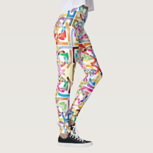 Vibrierender verflochtener keltischer leggings