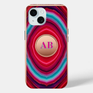 Vibrierendes Abstraktes Agate-Muster mit schlacken Case-Mate iPhone Hülle