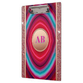 Vibrierendes Abstraktes Agate-Muster mit schlacken Klemmbrett (Links)