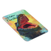 Vibrierendes Alligator-Abenteuer in Florida Magnet (Rechte Seite)