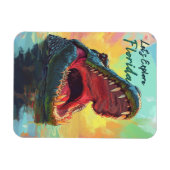 Vibrierendes Alligator-Abenteuer in Florida Magnet (Horizontal)