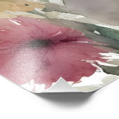 Vibrierendes Aquarellblumenarrangement Fotodruck (Ecke)