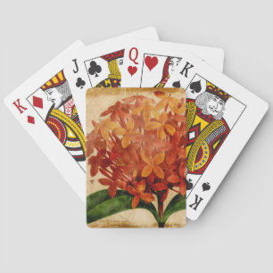 Vibrierendes Blumen-III Spielkarten