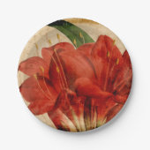 Vibrierendes Blumen-VIII Pappteller (Vorderseite)