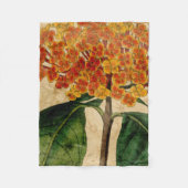 Vibrierendes Blumeni Fleecedecke (Vorderseite)