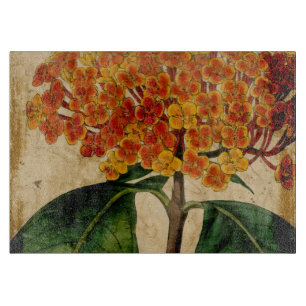 Vibrierendes Blumeni Schneidebrett