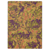 Vibrierendes Blumentarnungsmuster Klemmbrett (Rückseite)