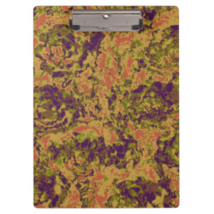 Vibrierendes Blumentarnungsmuster Klemmbrett