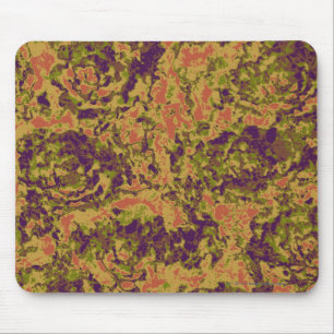 Vibrierendes Blumentarnungsmuster Mousepad