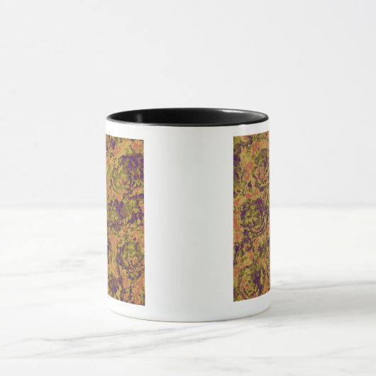 Vibrierendes Blumentarnungsmuster Tasse (Zentrum)