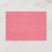 Vibrierendes Blumenwasser für Hochzeiten Platzkarte (Rückseite)