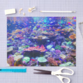 Vibrierendes buntes tropisches Fisch-Aquarium Seidenpapier (Handwerk)