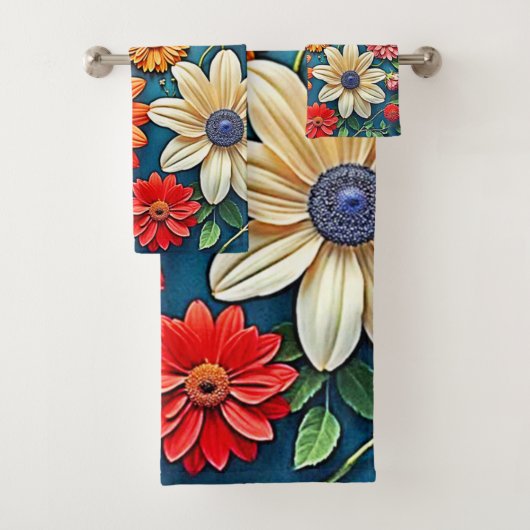 Vibrierendes Fantasiedesign Badhandtuch Set (Insitu)