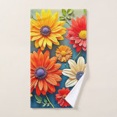 Vibrierendes Fantasiedesign Badhandtuch Set (Handtuch)