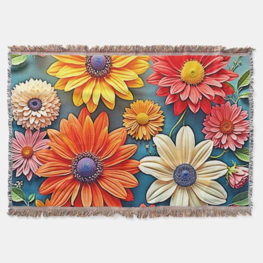 Vibrierendes Fantasiedesign Decke (Vorderseite)