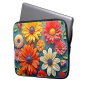 Vibrierendes Fantasiedesign Laptopschutzhülle (Vorderseite Links)