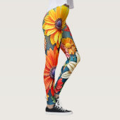 Vibrierendes Fantasiedesign Leggings (Rechts)
