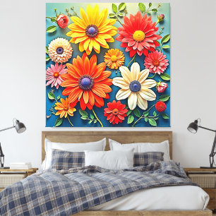 Vibrierendes Fantasiedesign Leinwanddruck