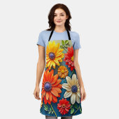 Vibrierendes Fantasiedesign Schürze (Getragen)