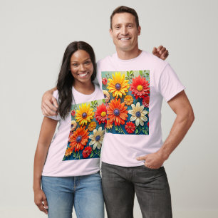Vibrierendes Fantasiedesign T-Shirt