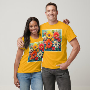 Vibrierendes Fantasiedesign T-Shirt