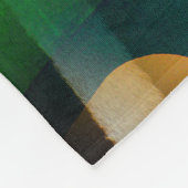 Vibrierendes, gemischtes digitales Muster-Design Fleecedecke (Ecke)