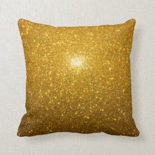 Vibrierendes Gold Kissen