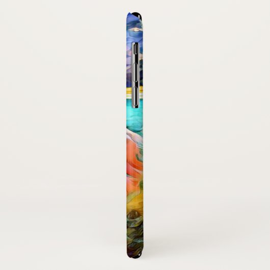 Vibrierendes goldener Retriever-Nerd-Glas-Malen Case-Mate iPhone Hülle (Hinten/Links)