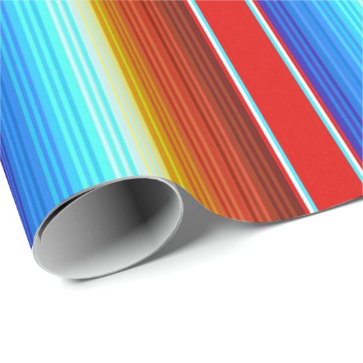 Vibrierendes mexikanisches umfassendes geschenkpapier (Rolleneckpunkt)