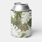 Vibrierendes Muster tropischer Blätter Dosenkühler (Kanne Rückseite)