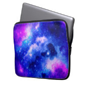 Vibrierendes Nebel-Entdeckungsmuster Laptopschutzhülle (Vorderseite Links)