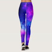 Vibrierendes Nebel-Entdeckungsmuster Leggings (Rückseite)