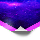 Vibrierendes Nebel-Entdeckungsmuster Poster (Ecke)