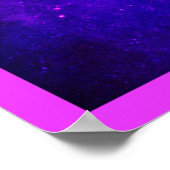 Vibrierendes Nebel-Entdeckungsmuster Poster (Ecke)